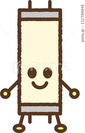 キャラクター風の単品アイコンイラスト　蛍光灯 132799848