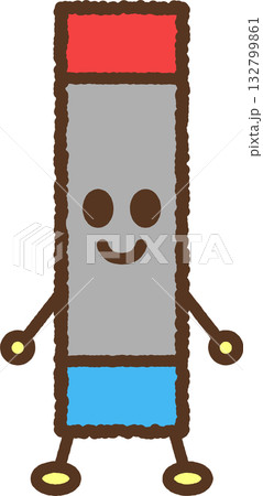 キャラクター風の単品アイコンイラスト I字磁石 キャラクター風の単品アイコンイラスト I字磁石 132799861