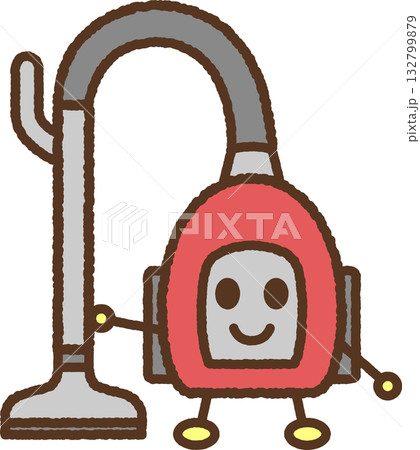キャラクター風の単品アイコンイラスト 掃除機 キャラクター風の単品アイコンイラスト 掃除機 132799879
