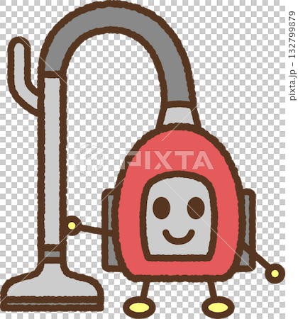 Character-style single icon illustration: vacuum cleaner 132799879