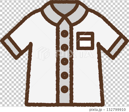 Hand-drawn single icon illustration: shirt 132799910