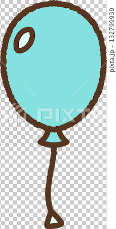 手繪簡約圖示插圖：氣球 132799939