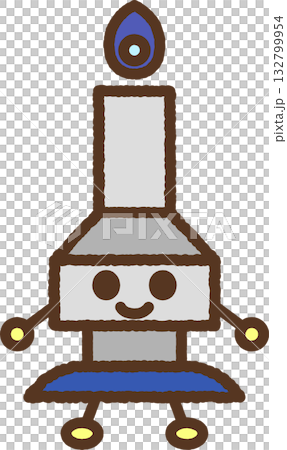 キャラクター風の単品アイコンイラスト　ガスバーナー 132799954