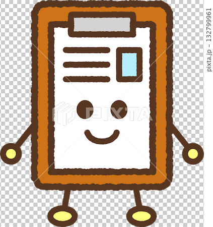Character-style single icon illustration: Medical record Character-style single icon illustration: Medical record 132799961