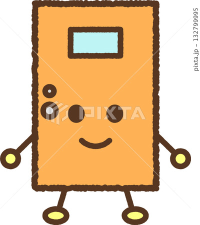 キャラクター風の単品アイコンイラスト　ドア 132799995