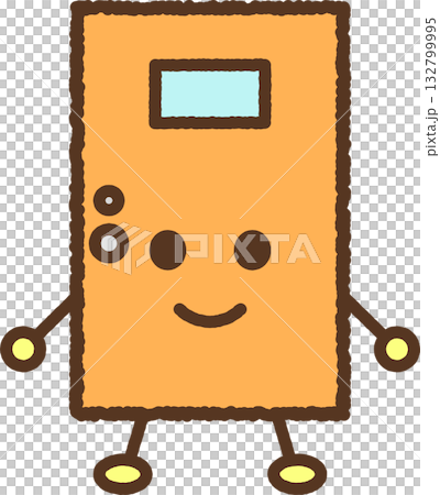 キャラクター風の単品アイコンイラスト　ドア 132799995