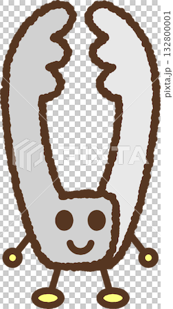 Character-style single icon illustration: Tongs 132800001