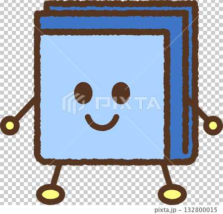 Character-style single icon illustration: Handkerchief Character-style single icon illustration: Handkerchief 132800015