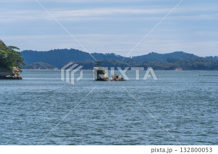 日本三景に数えられる松島の千貫島の風景 132800053
