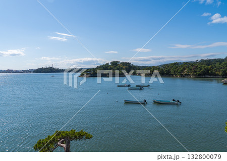 日本三景に数えられる松島の風景 日本三景に数えられる松島の風景 132800079