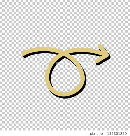 Cartoon style arrow illustration Cartoon style arrow illustration 132801220