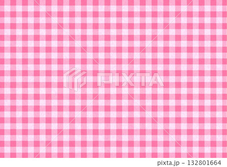 クラフト紙にチェック柄ピンク色 クラフト紙にチェック柄ピンク色 132801664