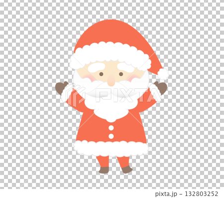 A cheerful and cute Santa A cheerful and cute Santa 132803252