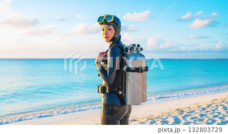 ダイバー 132803729