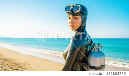 ダイバー 132803730