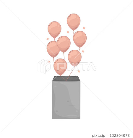 Illustration of balloon Illustration of balloon 132804078