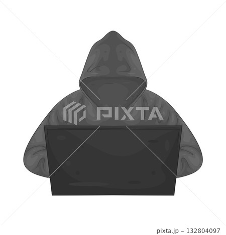 Illustration of hacker 132804097