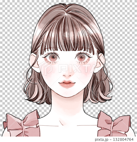 臉型：可愛型 - 齊瀏海 132804764