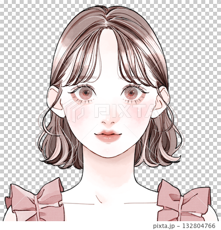 臉型：可愛型 - 中分 132804766