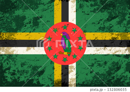 Dominican flag brush stroke grunge style background. Vector illustration. Dominican flag brush stroke grunge style background. Vector illustration. 132806035
