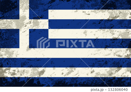 Greek flag brush stroke grunge style background. Vector illustration. Greek flag brush stroke grunge style background. Vector illustration. 132806040