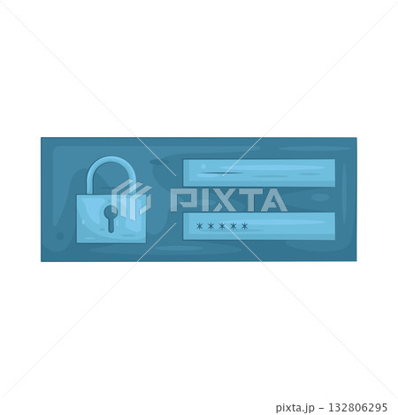 Illustration of password Illustration of password 132806295