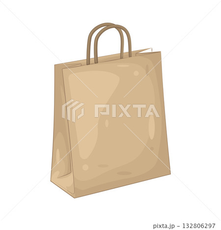 Illustration of jewelry paper bag 132806297