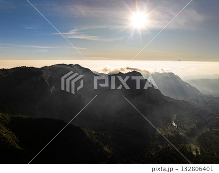 Amazing View beautiful landscape nature view in the morning at Indonesia 132806401