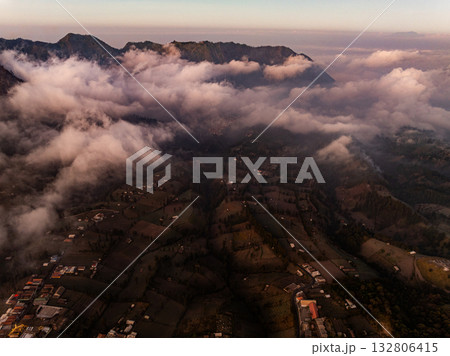 Amazing View beautiful landscape nature view in the morning at Indonesia 132806415