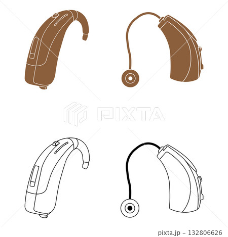 Hearing aids icon design Hearing aids icon design 132806626