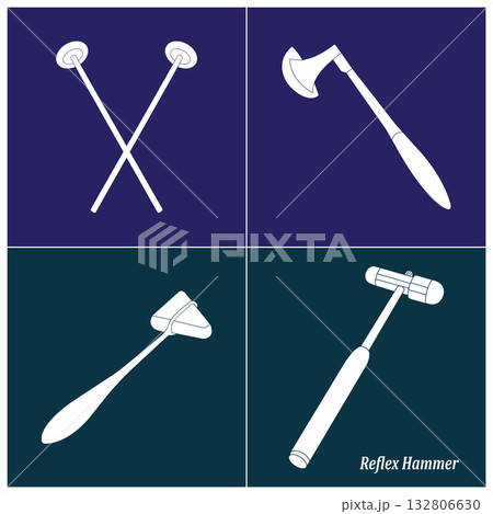 Reflex hammer icon design Reflex hammer icon design 132806630