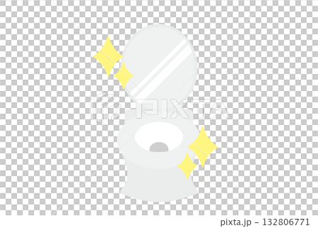 乾淨閃亮的廁所插圖 132806771