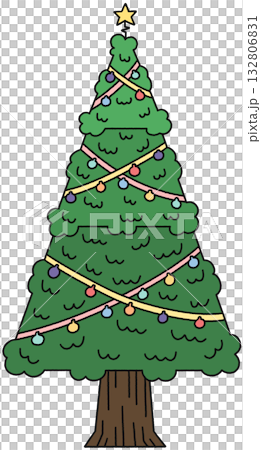 Christmas Tree Cartoon Vol.3 - Line Color Christmas Tree Cartoon Vol.3 - Line Color 132806831
