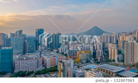 Nov 2 2025 Twilight Glow Over Hong Kong Urban Skyline 132807063