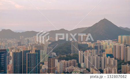 Nov 2 2025 Twilight Glow Over Hong Kong Urban Skyline Nov 2 2025 Twilight Glow Over Hong Kong Urban Skyline 132807082