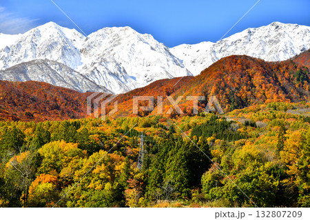 小谷村より白馬三山方面を望む(長野県小谷村)【2025.11】 132807209