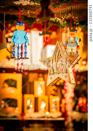 Nuremberg, Germany. Famous Nurnberger Christkindlesmarkt in Bavaria 132808741
