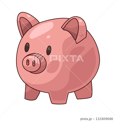 illustration of Savings piggy bank illustration of Savings piggy bank 132809086