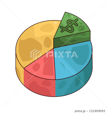 illustration of Pie Chart 132809093