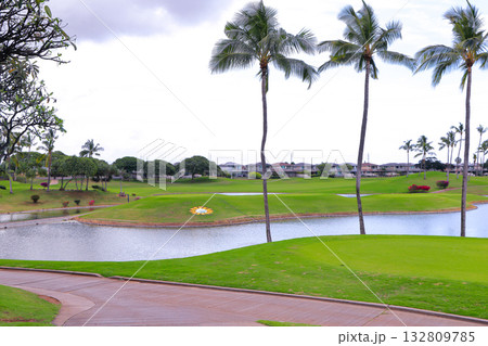 ハワイ(オアフ島)の休日(ゴルフライフ)カポレイゴルフクラブ ハワイ(オアフ島)の休日(ゴルフライフ)カポレイゴルフクラブ 132809785