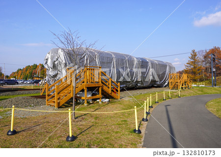 冬囲いのキハ183-214（道の駅・あびらD51ステーション） 132810173