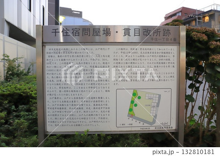 千住宿問屋場・貫目改所跡　足立区千住一丁目　 132810181