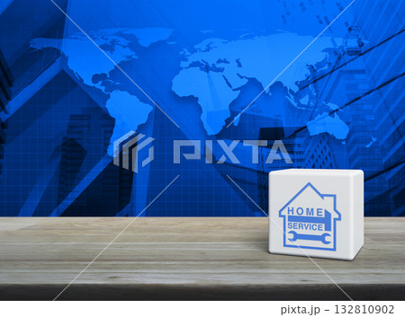 Business home service concept, Elements of this image furnished by NASA 132810902