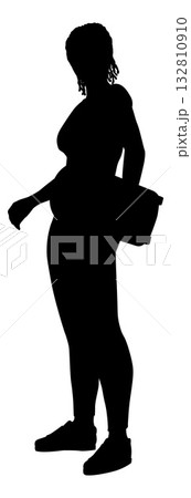 Woman Silhouette Female Skateboarder Girl 132810910