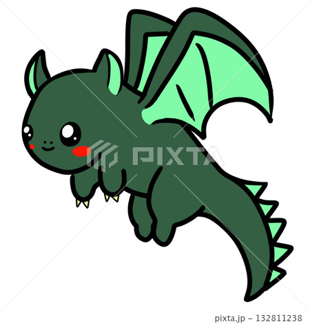 ドラゴン　ファンタジー　シンプル 132811238
