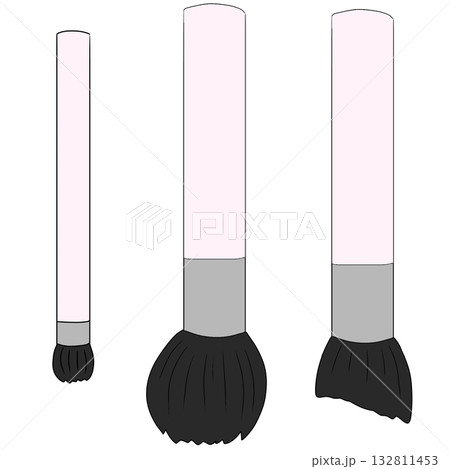 メイクブラシ ブラシ シンプル メイクブラシ ブラシ シンプル 132811453