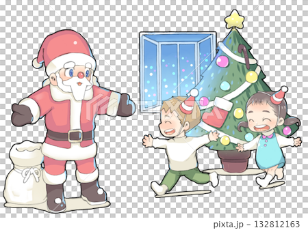 Santa is coming at Christmas 132812163