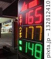 ガソリンスタンドの価格看板 ガソリンスタンドの価格看板 132812410