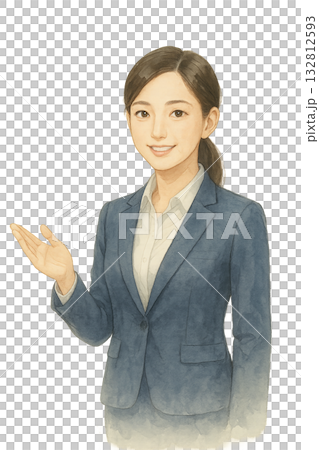 [City Grace Series] Businesswoman giving a presentation (soft impression) 132812593