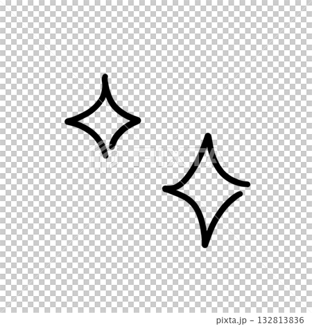 簡單的手繪風格插圖材料閃光 簡單的手繪風格插圖材料閃光 132813836